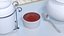 Tomato Ketchup In Melamine Dipping Bowl Round Sauce