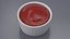 Tomato Ketchup In Melamine Dipping Bowl Round Sauce