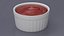 Tomato Ketchup In Melamine Dipping Bowl Round Sauce
