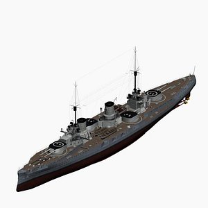 3d battlecruiser von der tann model