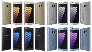 3d samsung galaxy note 7 model