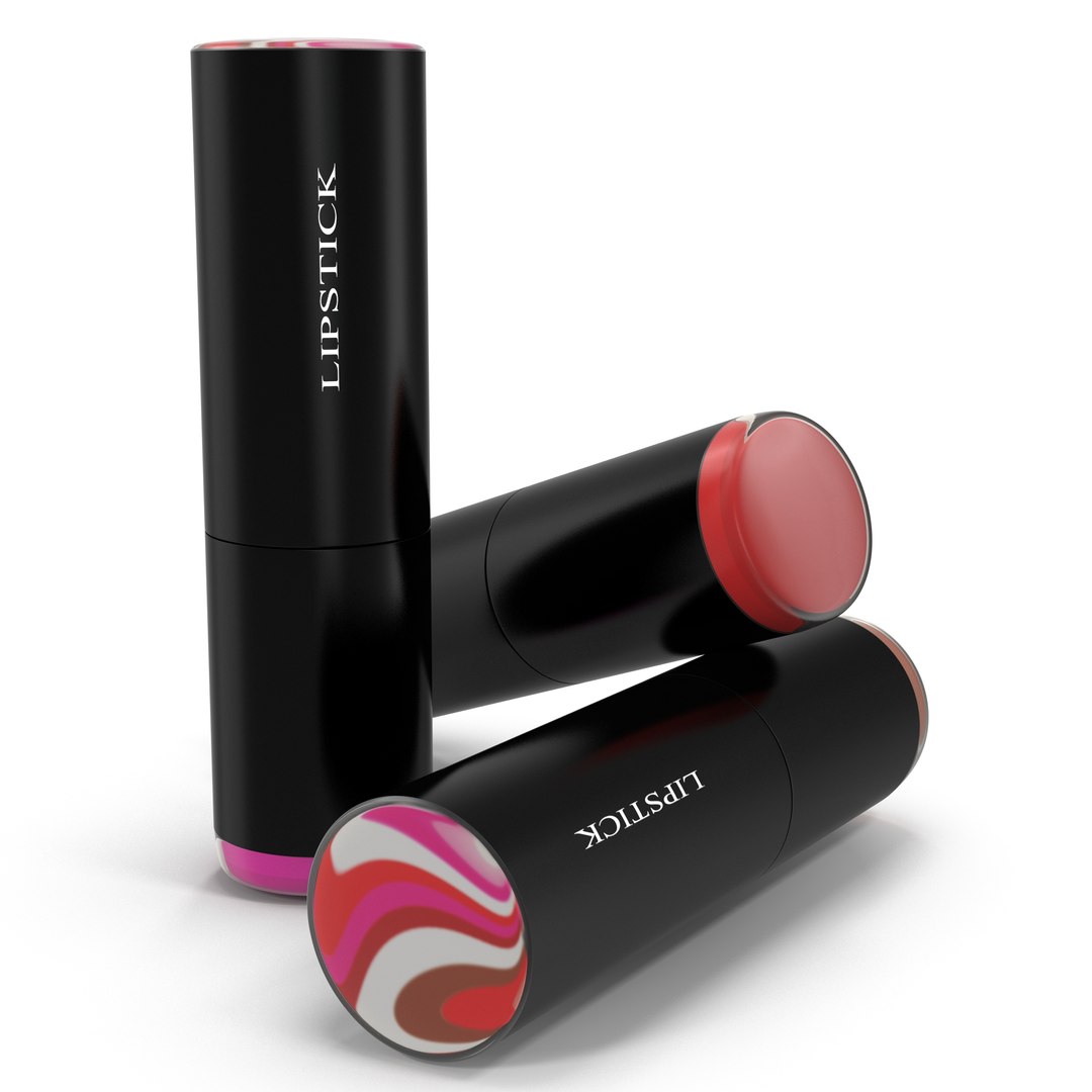 Lipstick Closed 3D Model 3D model preview