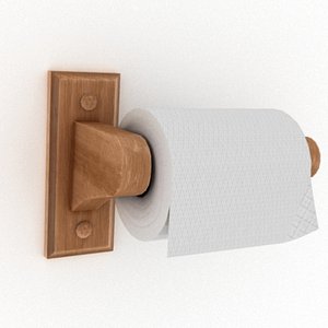 3d toilet paper model
