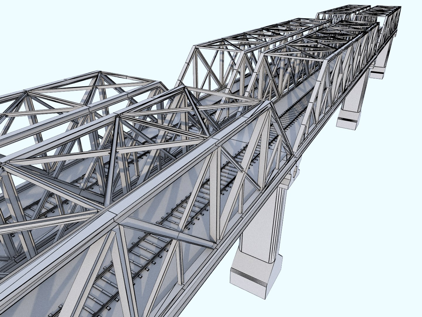 Raiway Bridge 3D Model - TurboSquid 1322713