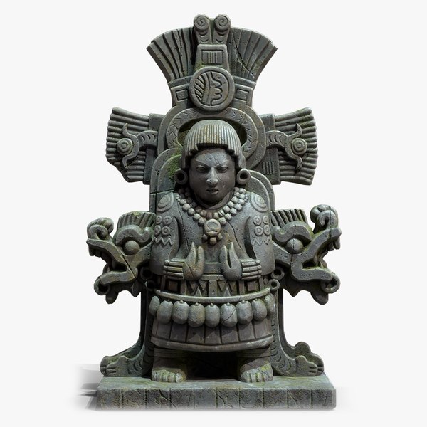 modelo 3d Estatua Dios del Mar Azteca - TurboSquid 2219942