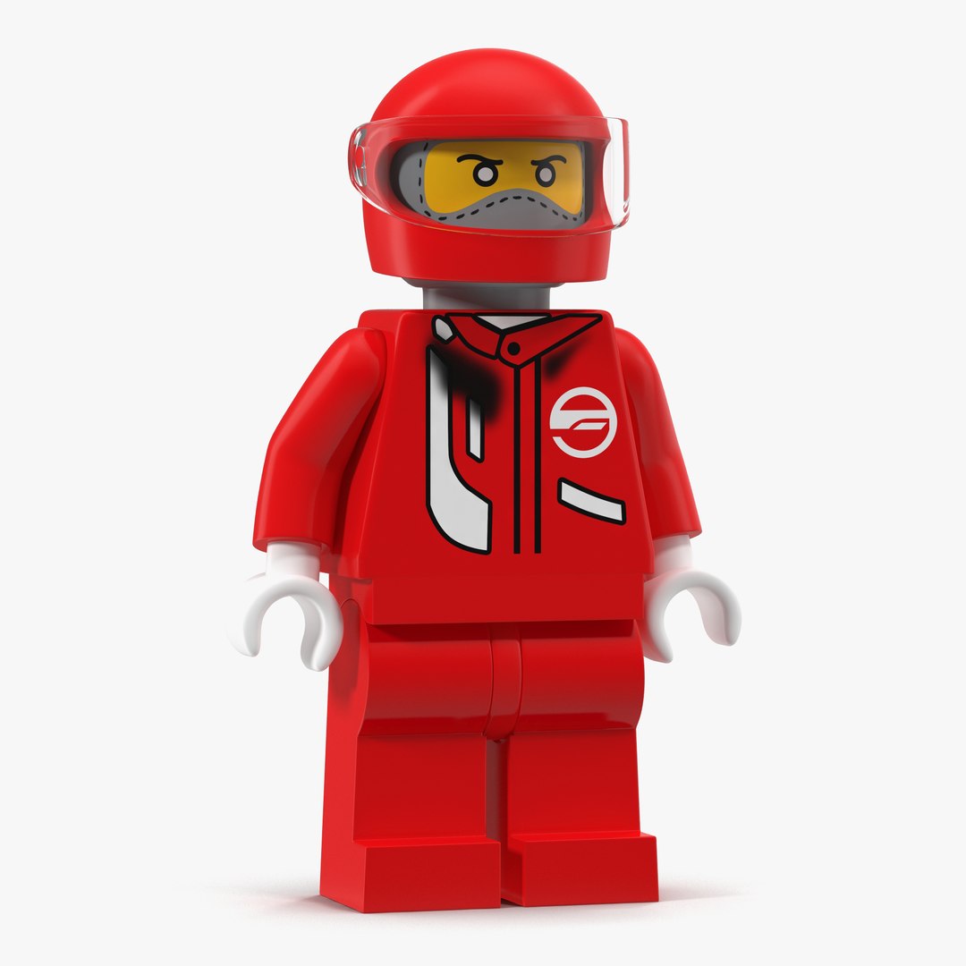 Lego Man Fireman 3D model preview