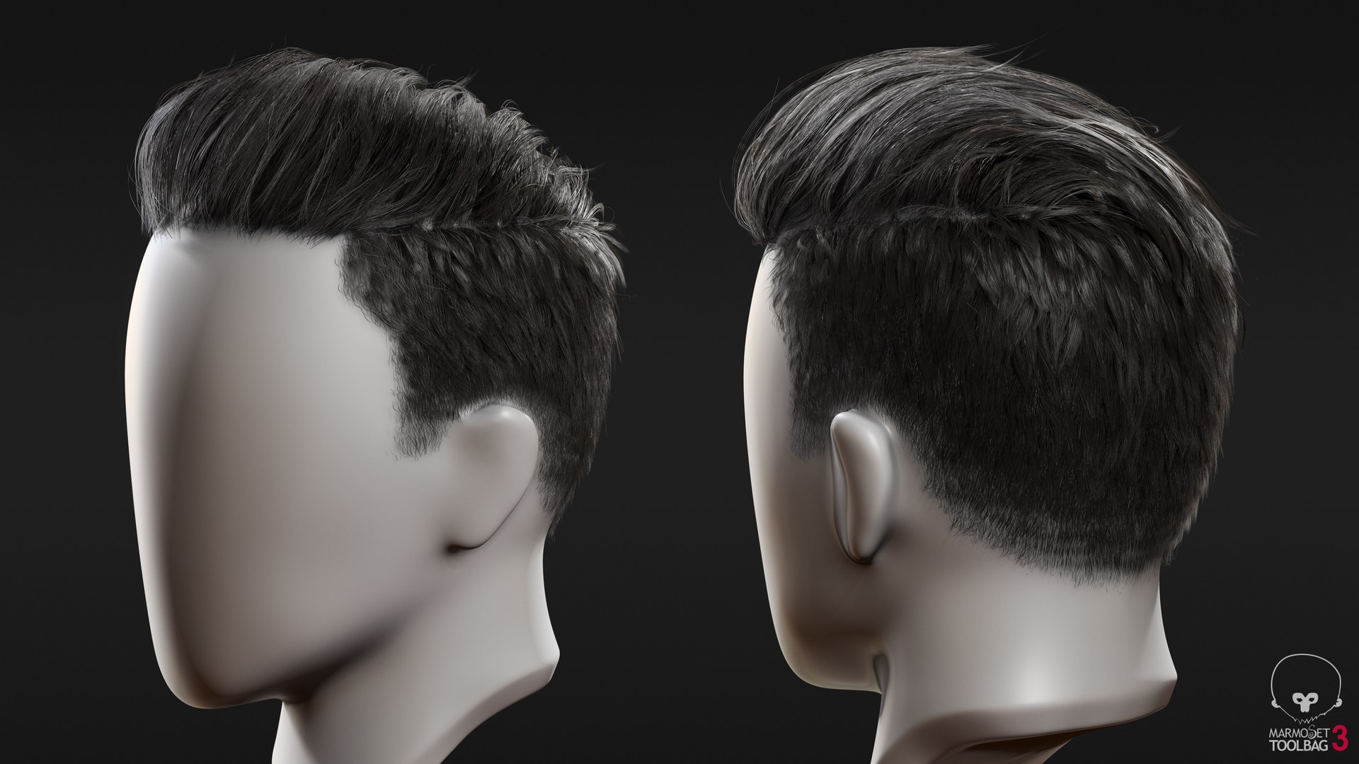 3D Real-time Hair Haircut - TurboSquid 1684293