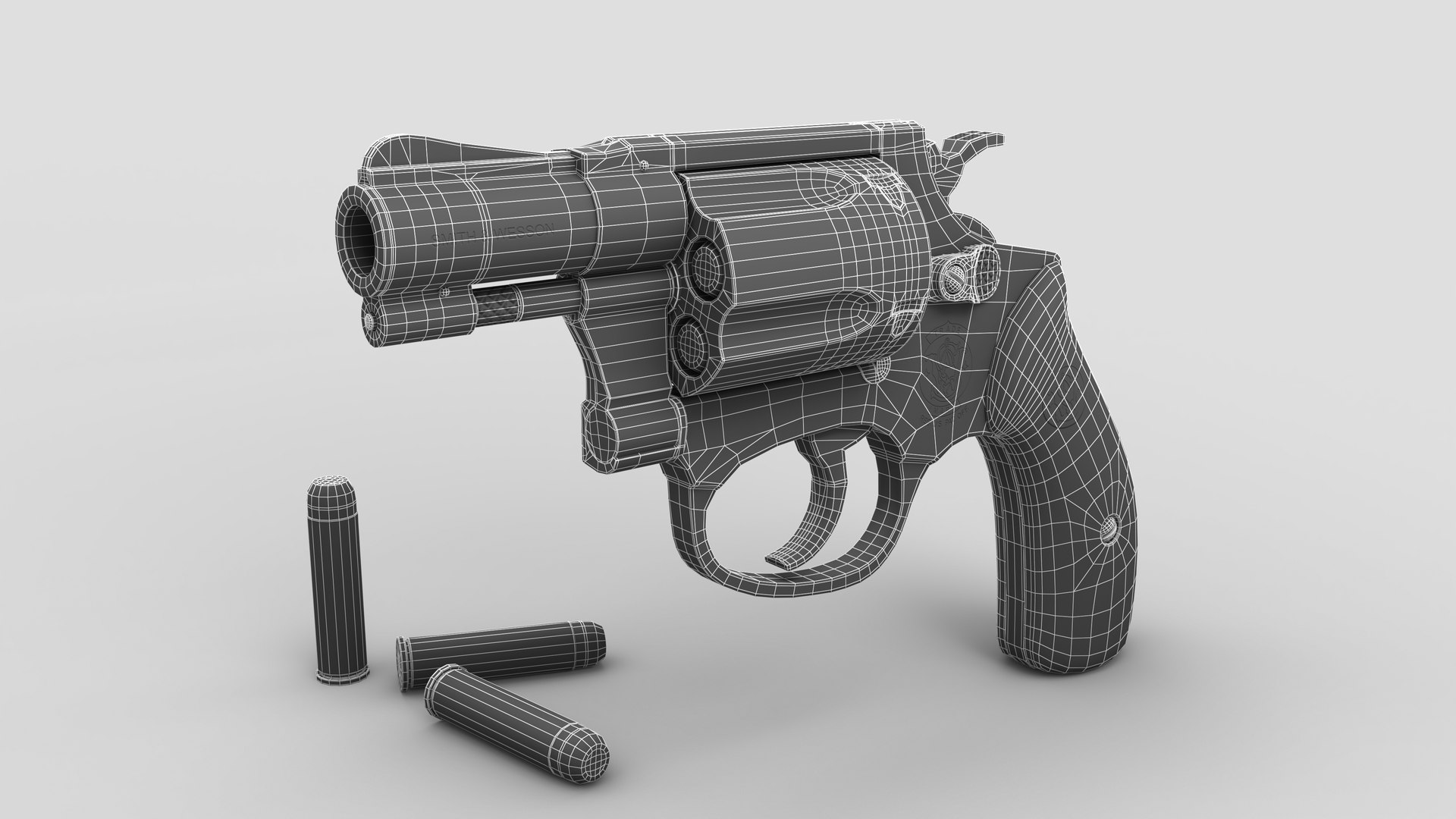 3D Smith Wesson Model 60-7 Lady Smith Revolver - TurboSquid 2291538