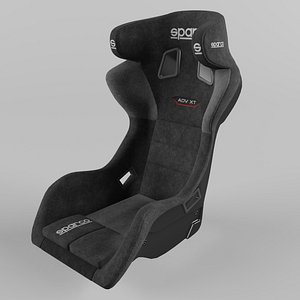 3D Sparco ADV XT Sports Racing Seat Suede
