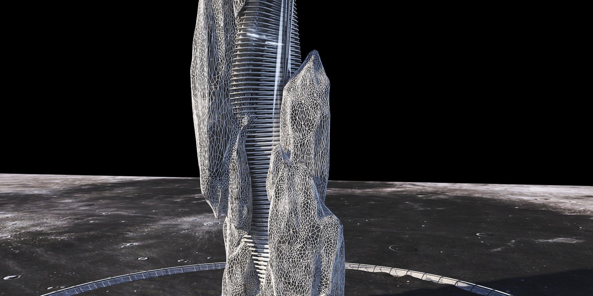 3D Moon Building - TurboSquid 1408507