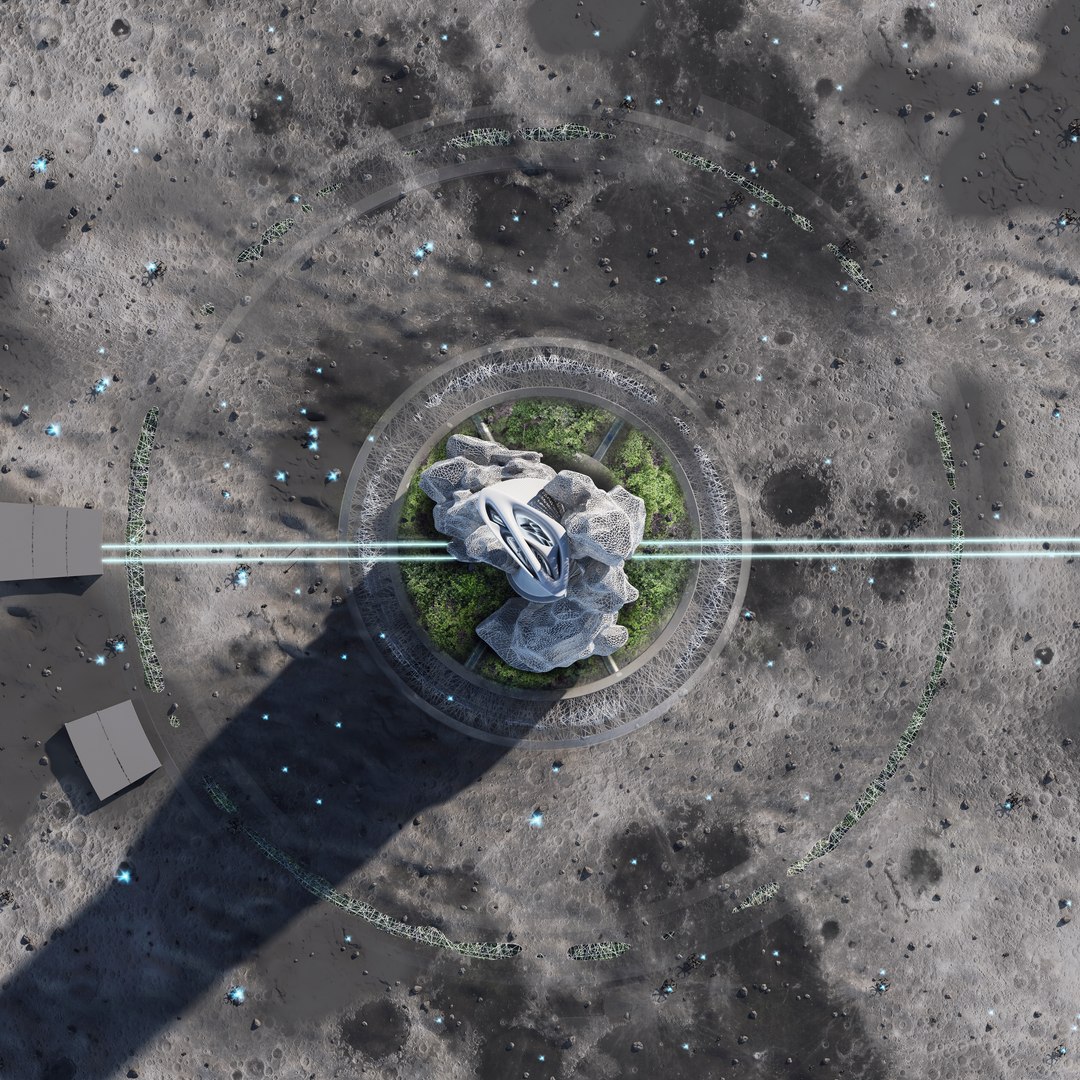 3D Moon Building - TurboSquid 1408507