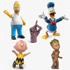 Movie and Television Characters Rigged for Maya Collection 3