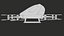 3D Flying Taxi eVTOL PBR 01