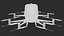 3D Flying Taxi eVTOL PBR 01
