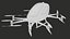 3D Flying Taxi eVTOL PBR 01