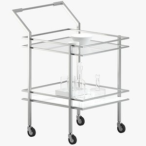 3D bar cart 02 furniture