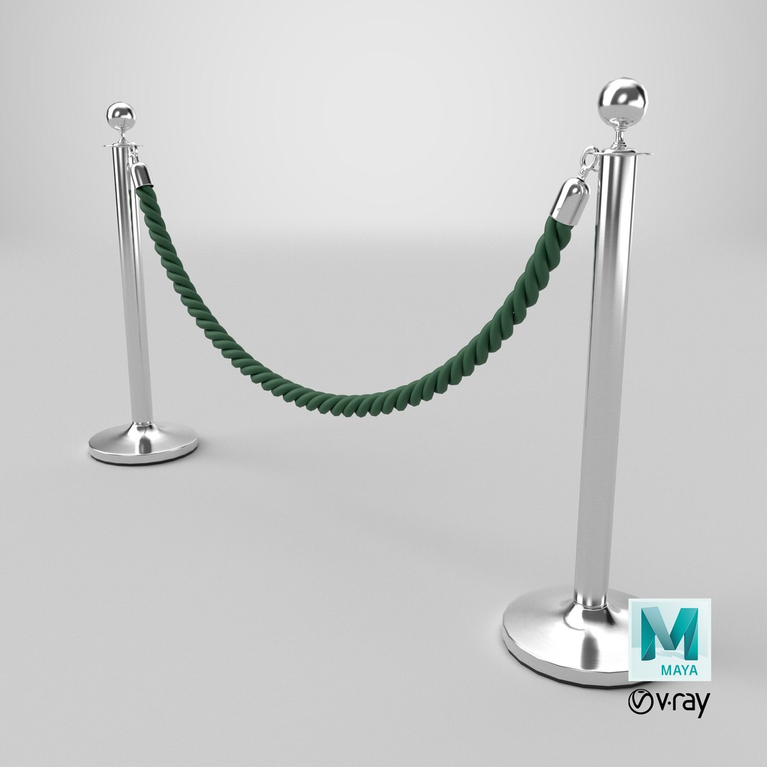 Silver Stanchion Green Velvet Rope 3D model https://p.turbosquid.com/ts-thumb/8Z/BXxb6C/74/stemcell_maya_vray_render/png/1734702828/1920x1080/fit_q87/7852b158282236a597c39aac67428a2a0ee37562/stemcell_maya_vray_render.jpg