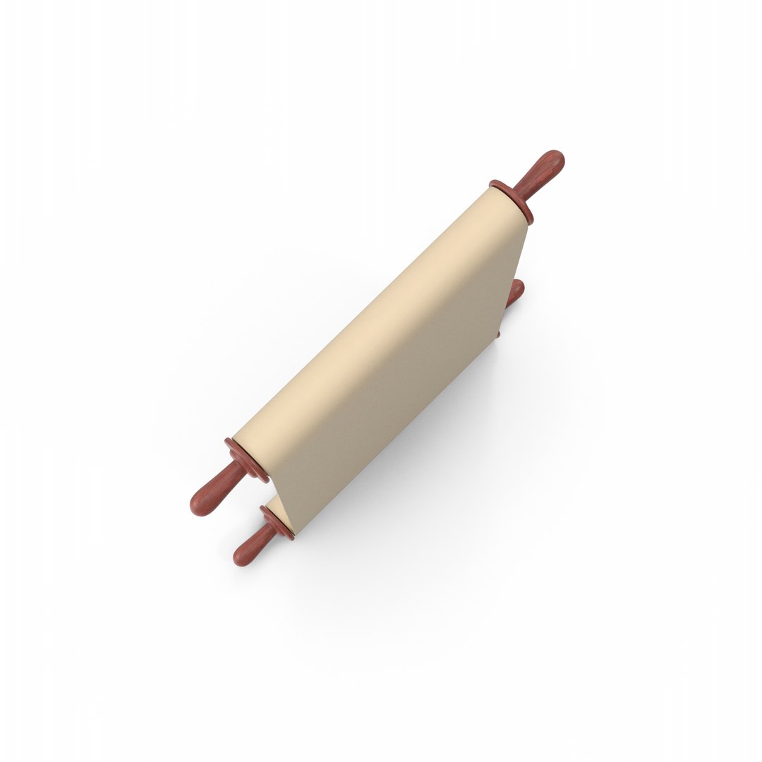 3D Scroll Paper Model - TurboSquid 2047230