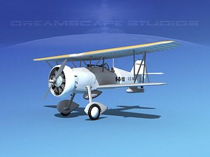 3d curtiss fighter goshawk model
