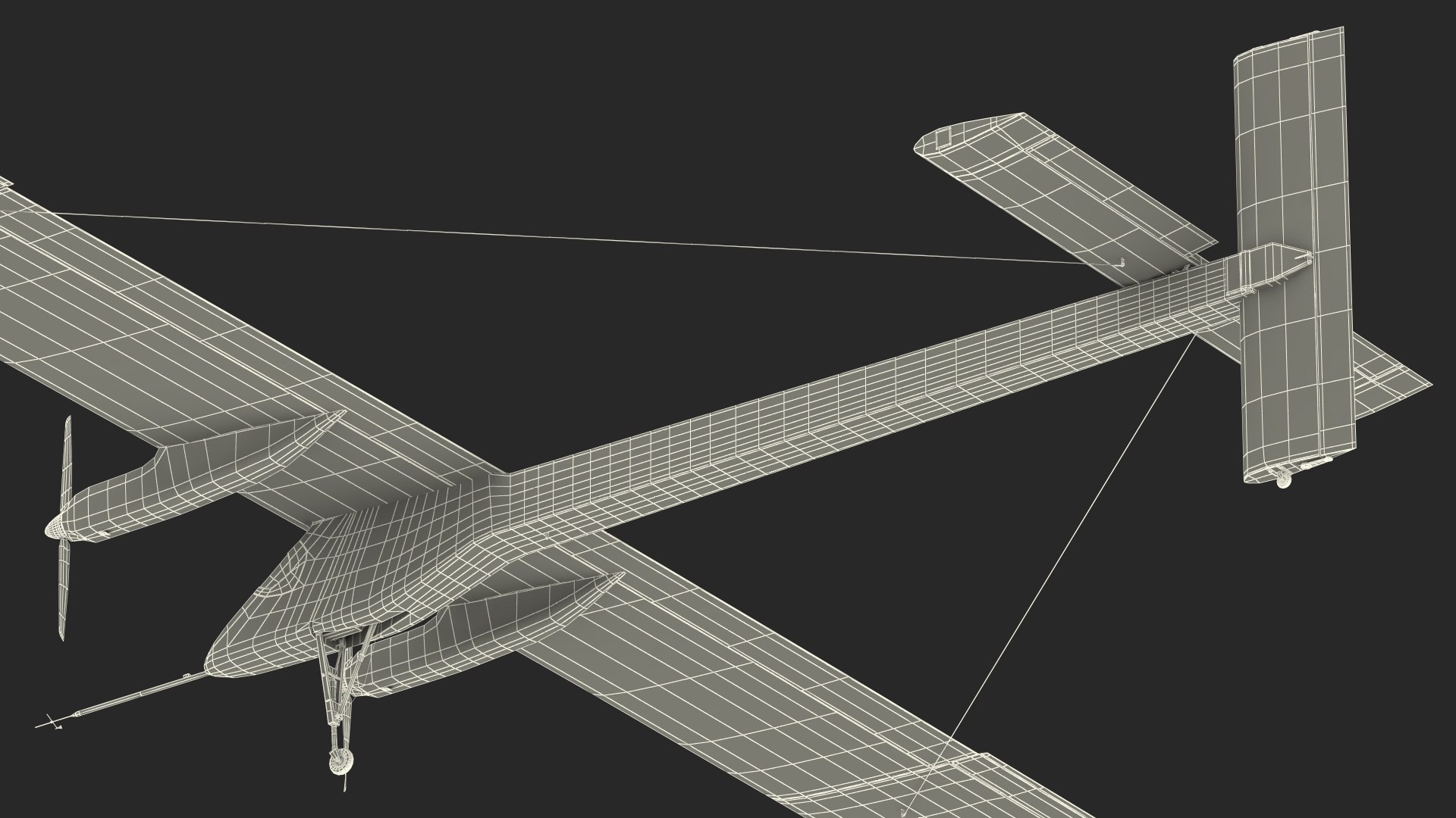 Solar Energy Airplane model - TurboSquid 2031259
