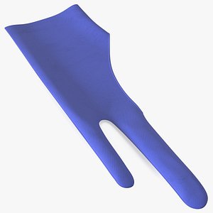 Drawing Glove Blue 3D model