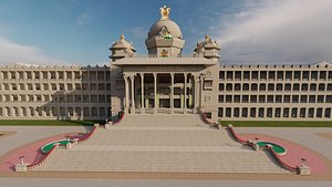 Vidhana Soudha - The Legislative Institution - 3D SketchUp Model