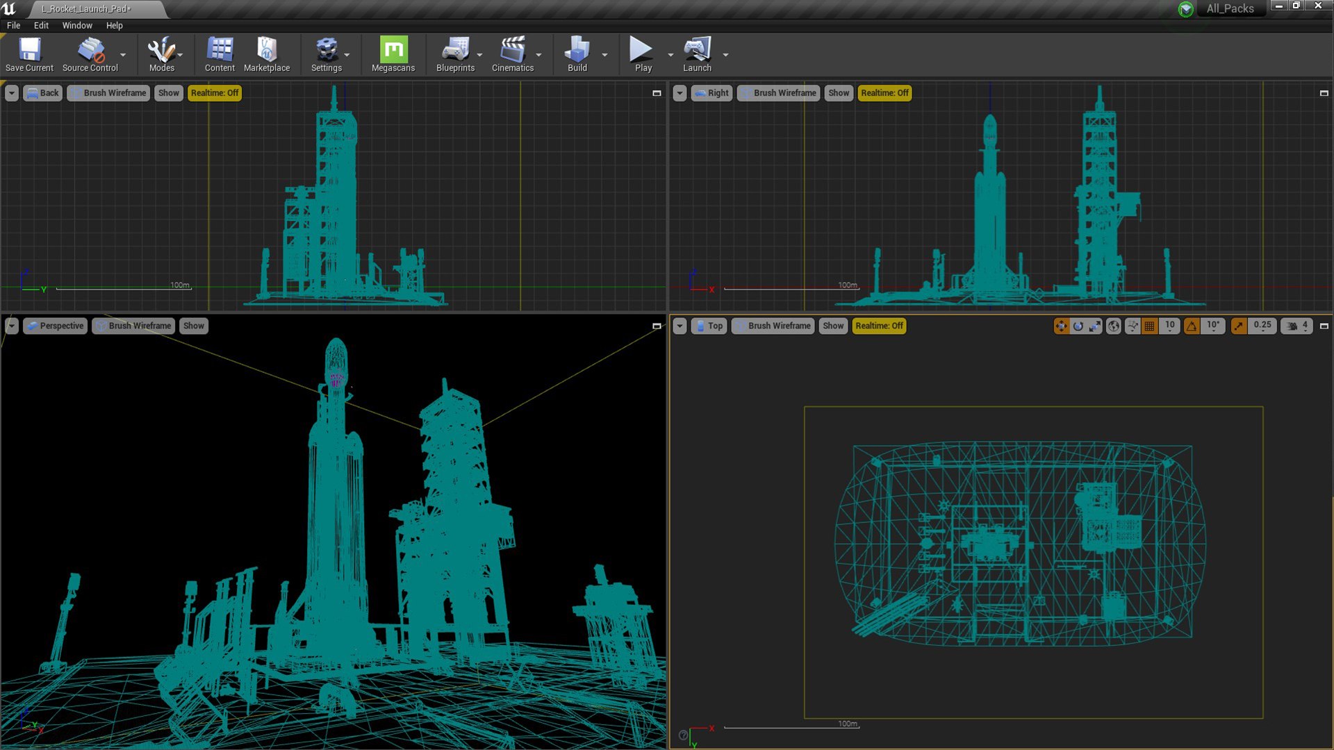 3D US Rocket Launch Modular Environment - TurboSquid 1984195