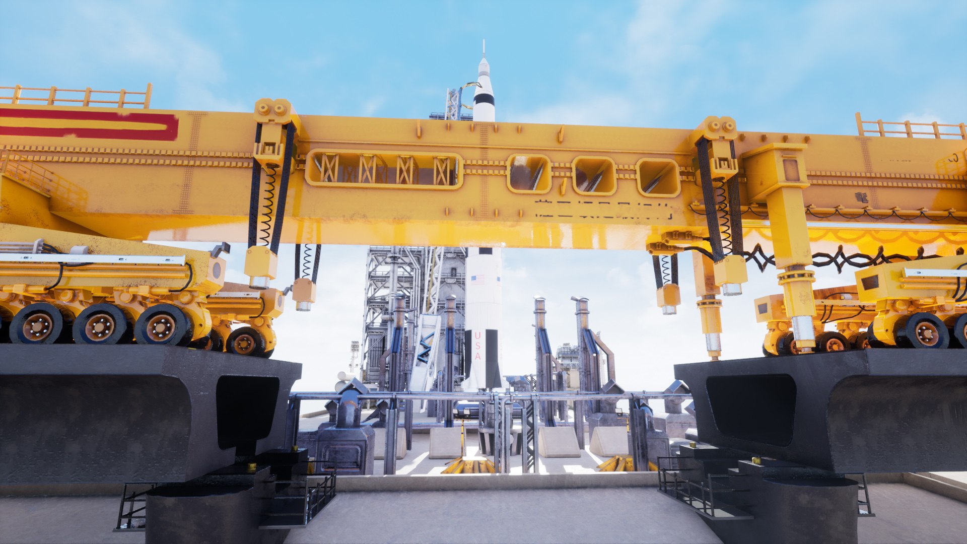 3D US Rocket Launch Modular Environment - TurboSquid 1984195