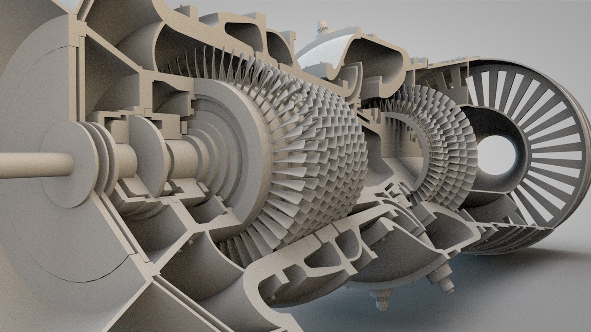 3d Gas Turbine Model