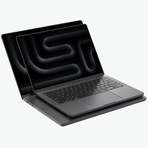 Apple MacBook Pro M5 2026 Space Black 3D
