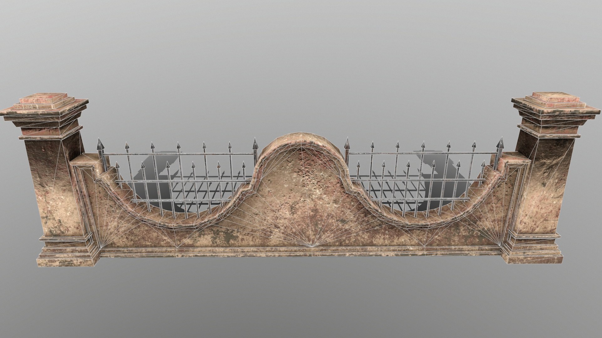 Gate Wall Model - TurboSquid 1305146