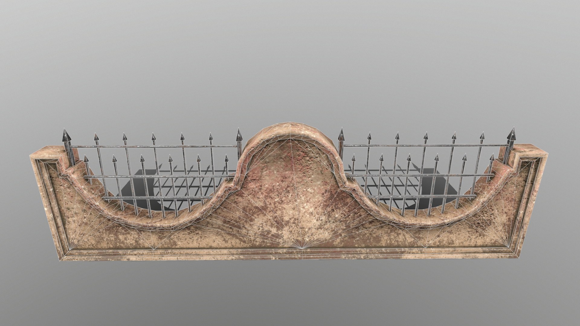 Gate Wall Model - TurboSquid 1305146