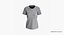 T-shirt damski z opuszczonym ramieniem, okrągły ko