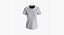T-shirt damski z opuszczonym ramieniem, okrągły ko