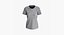 T-shirt damski z opuszczonym ramieniem, okrągły ko