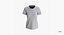 T-shirt damski z opuszczonym ramieniem, okrągły ko