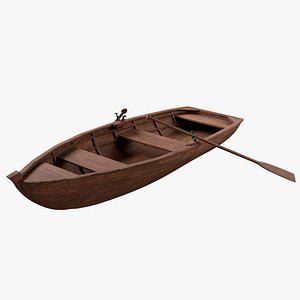 Wooden Rowboat