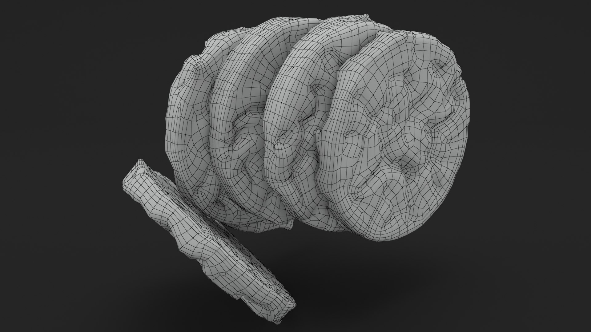 Pile Of Puffed Multigrain Rice Cakes V2 3D Model - TurboSquid 1836337