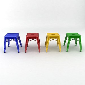 3d metal stool