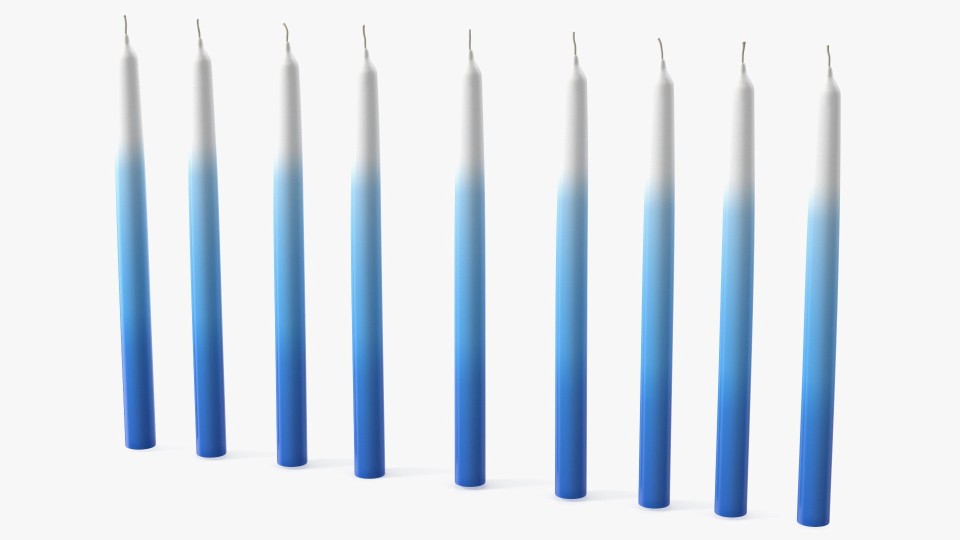 Hanukkah Candles 3D model preview