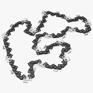 Chain for Chainsaw Black 3D