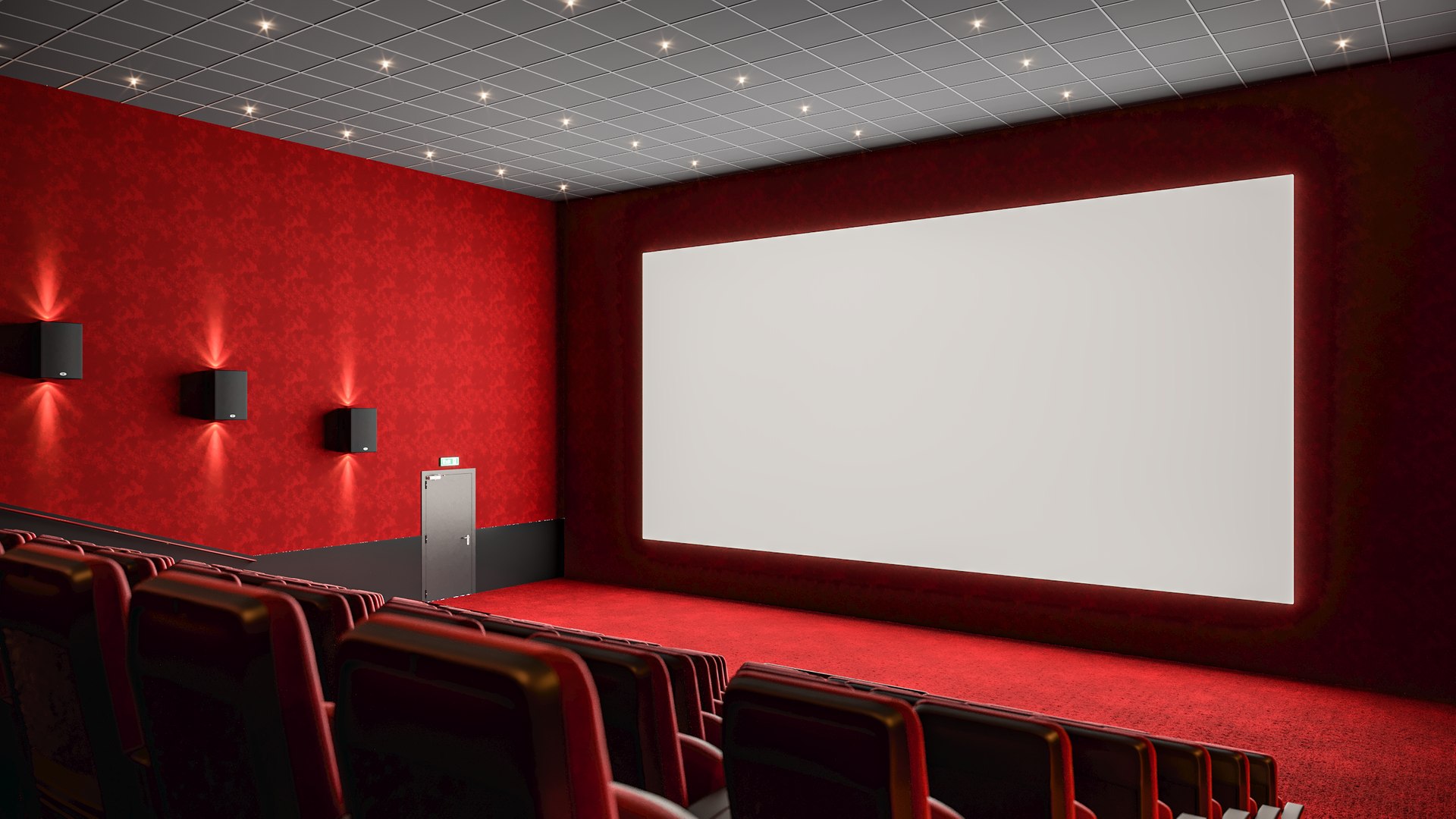 3D Movie Theater Model - TurboSquid 1866447