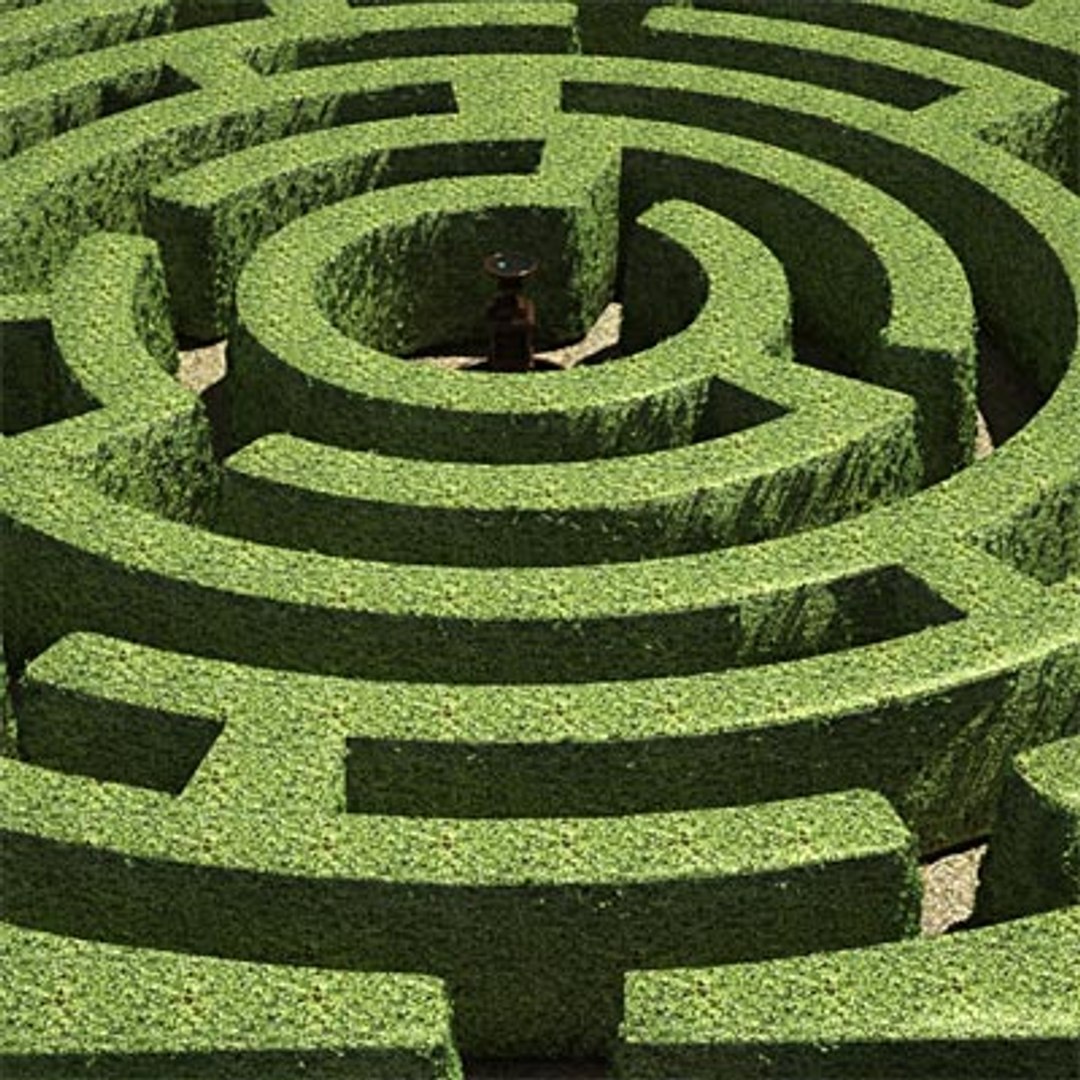 Garden Maze Fountain 3d Model