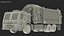 Trash Truck Electric Green Rigged