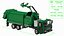 Trash Truck Electric Green Rigged