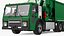 Trash Truck Electric Green Rigged