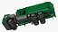 Trash Truck Electric Green Rigged