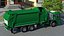 Trash Truck Electric Green Rigged