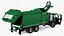 Trash Truck Electric Green Rigged