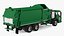 Trash Truck Electric Green Rigged